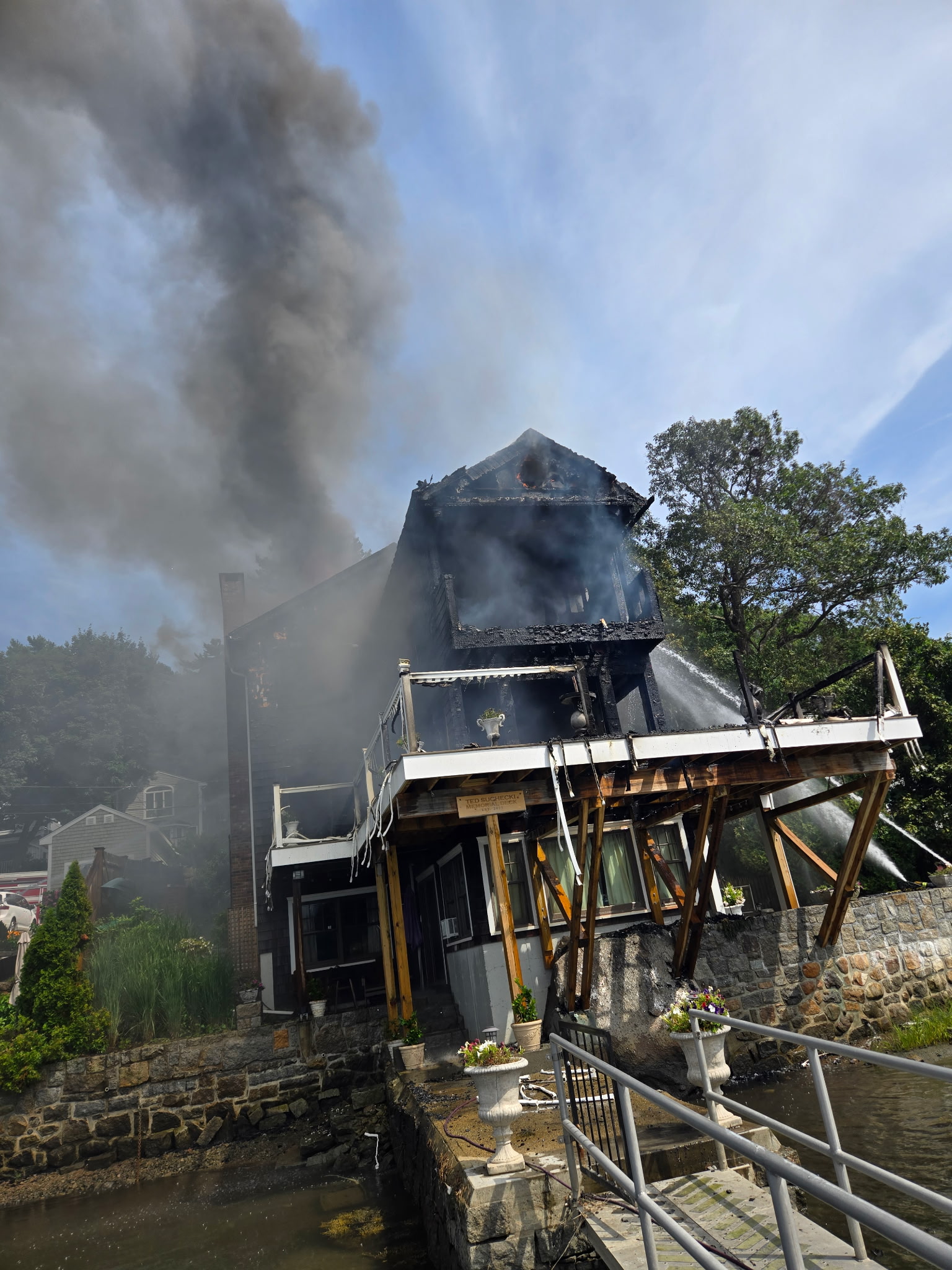 The Gloucester Fire Department extinguished a two-alarm fire at 62 Woodward Ave. on Saturday.